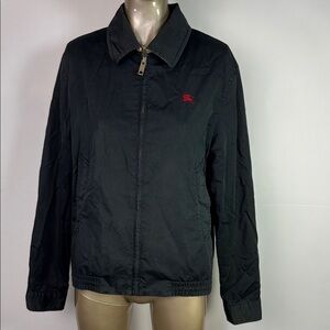 Burberry Black Jacket with Red Logo